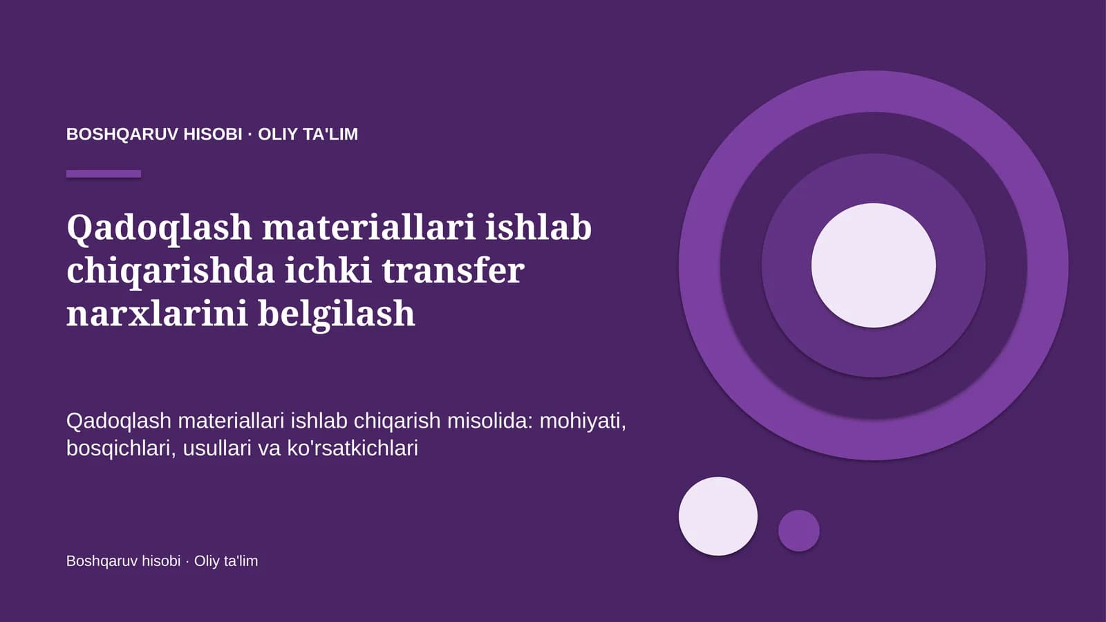 qadoqlash materiallari ishlab chiqarishda ichki transfer narxlarini belgilash 5608