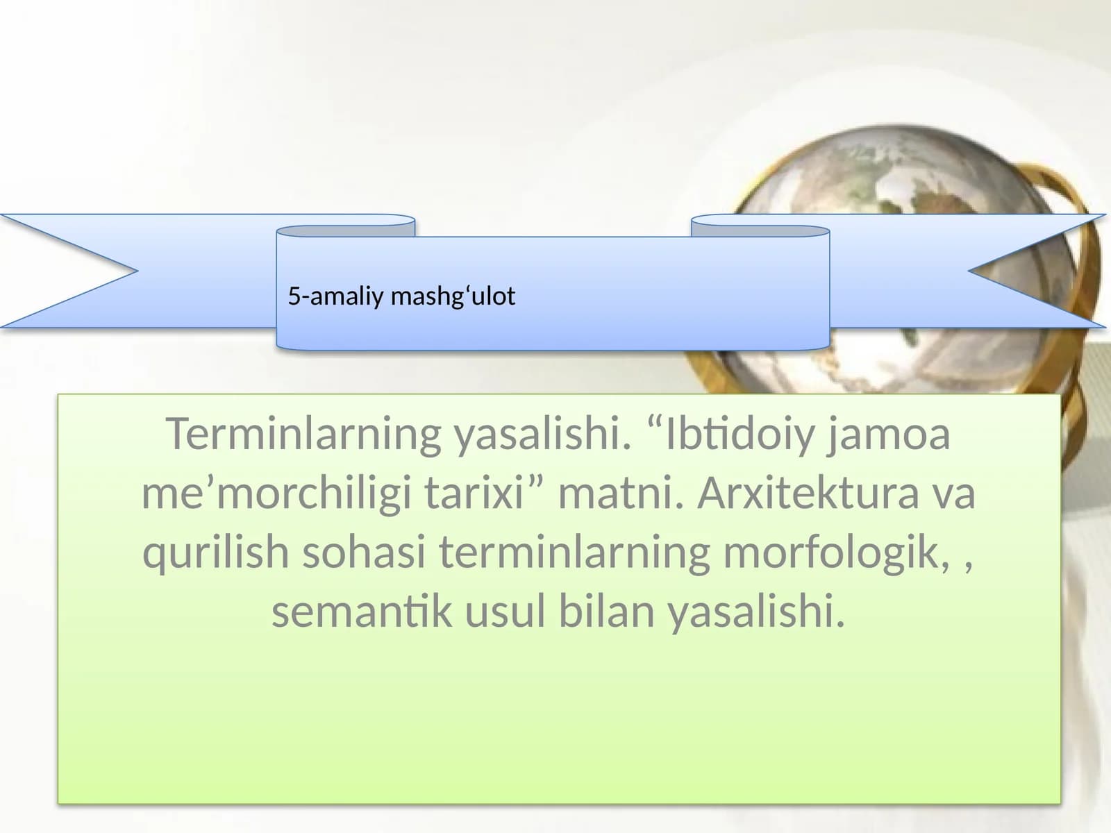 So'z yasalishi