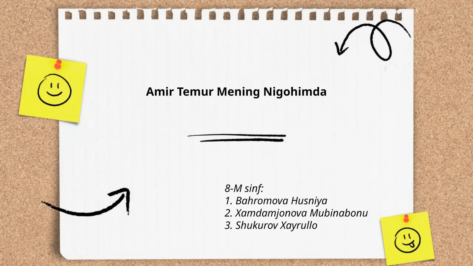 Amir Temur Mening Nigohimda
