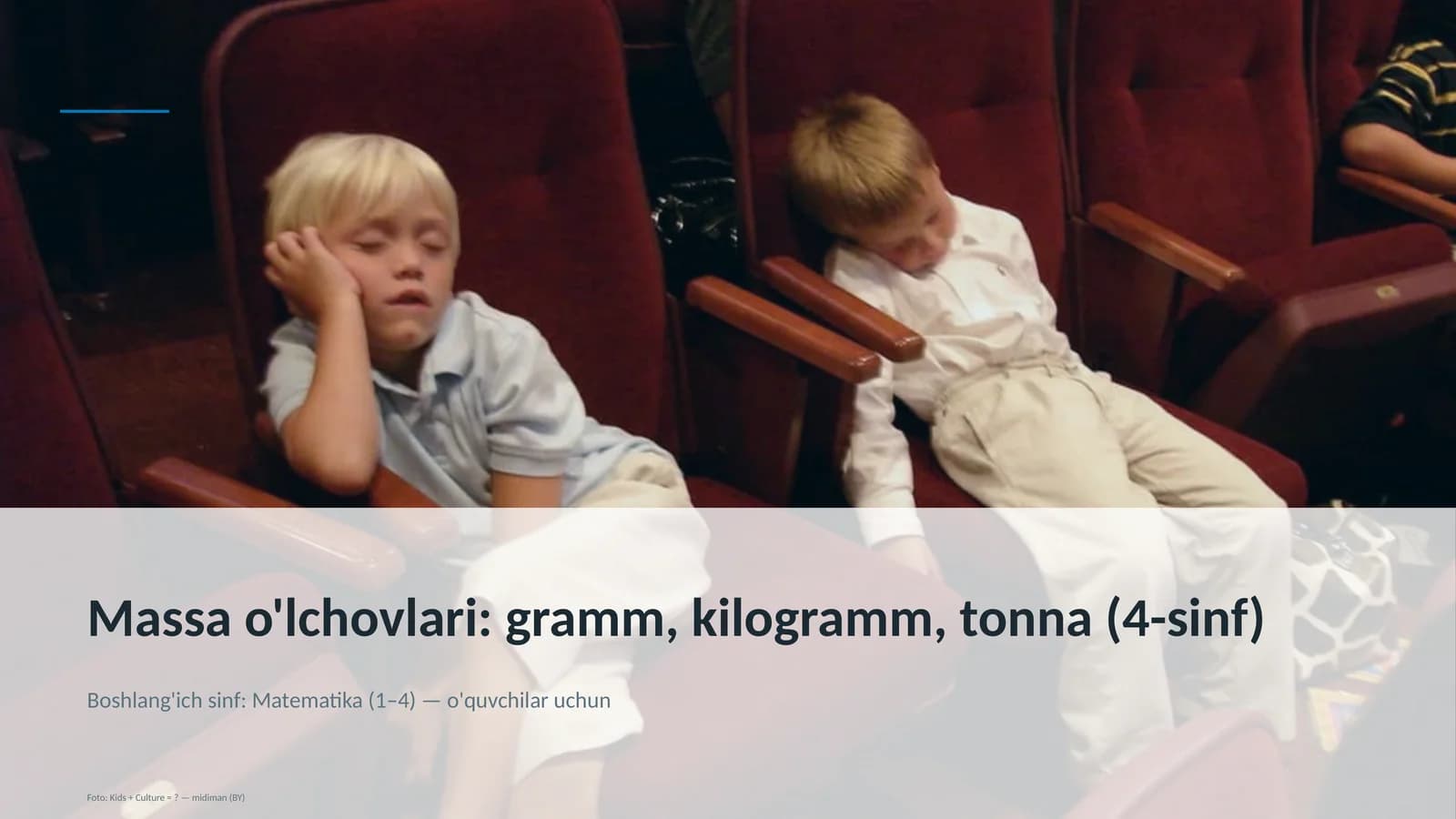 Massa o'lchovlari: gramm, kilogramm, tonna (4-sinf)