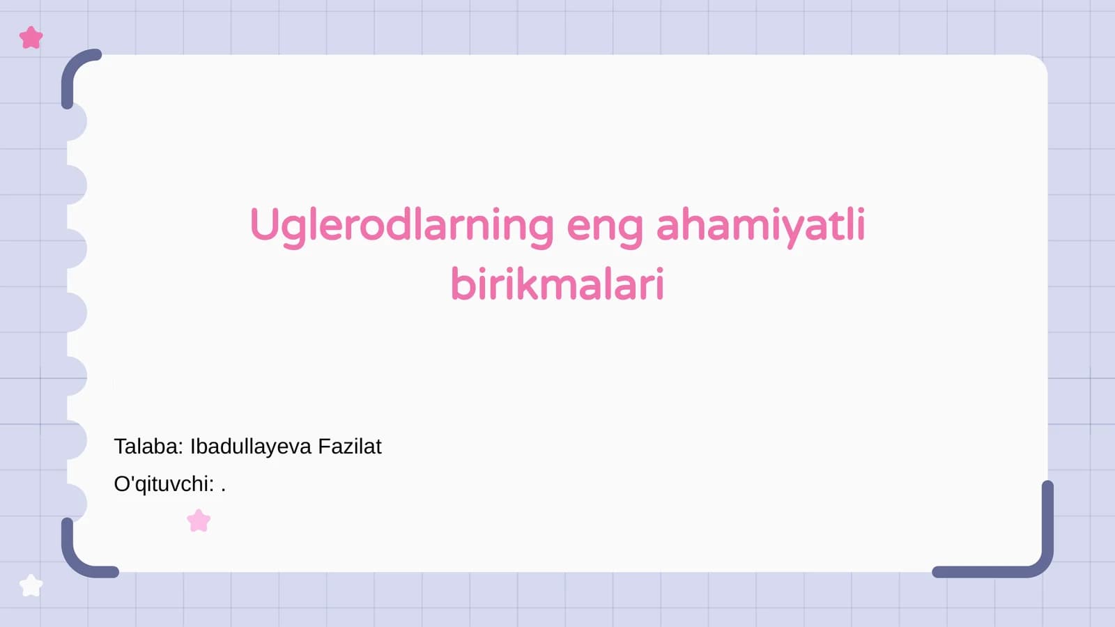 Uglerodlarning eng ahamiyatli birikmalari