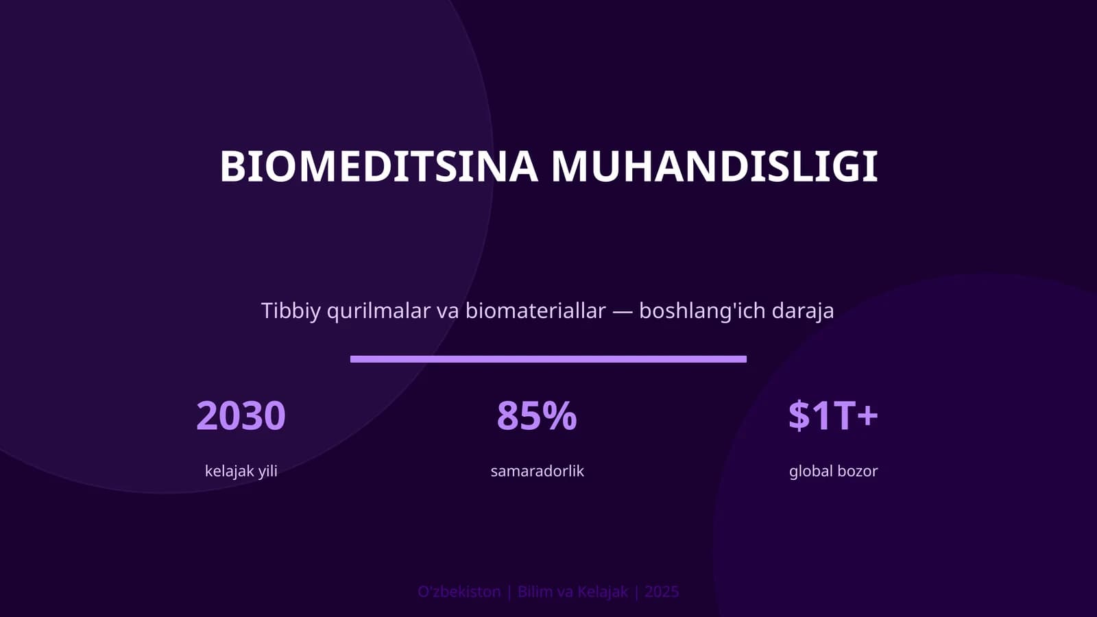 BIOMEDITSINA MUHANDISLIGI