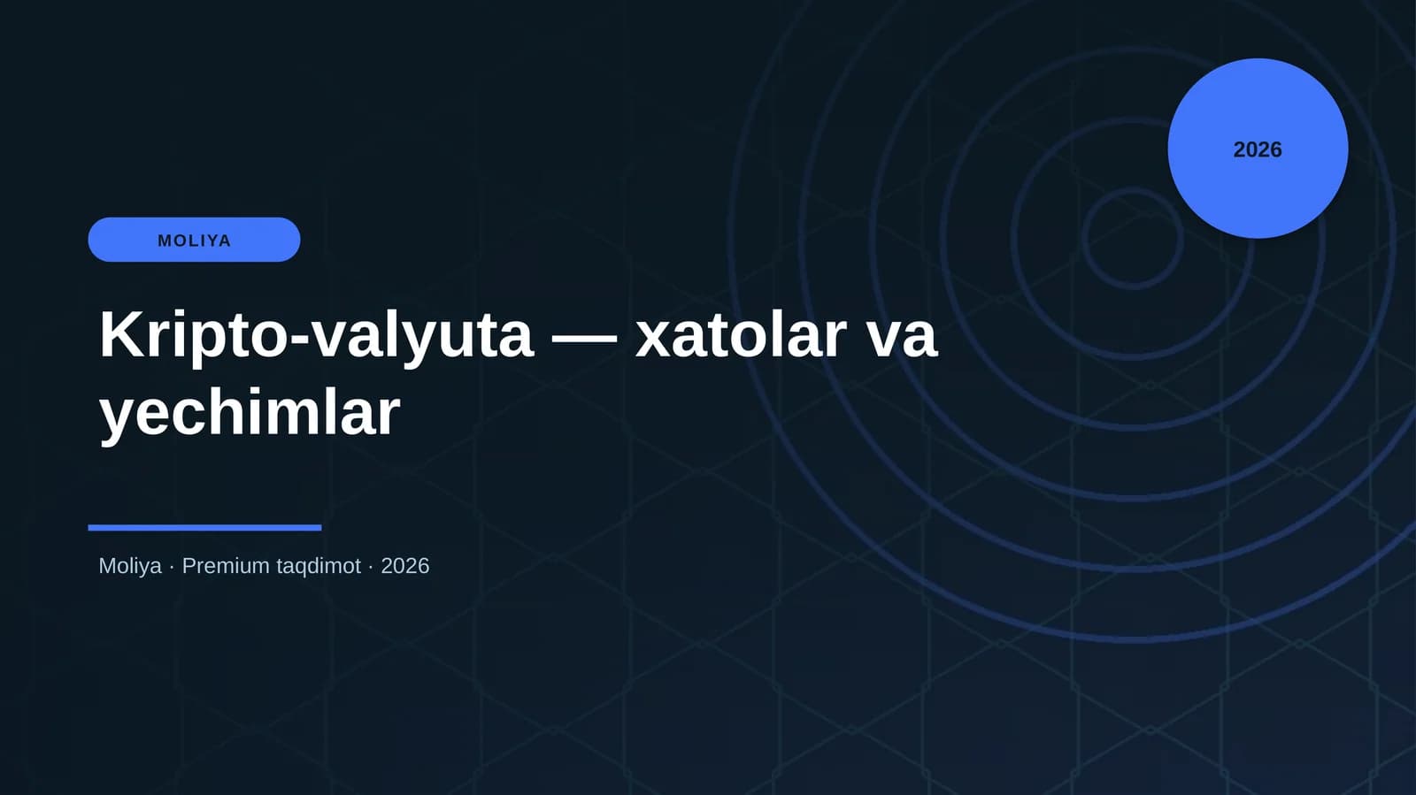 Kripto-valyuta — xatolar va yechimlar