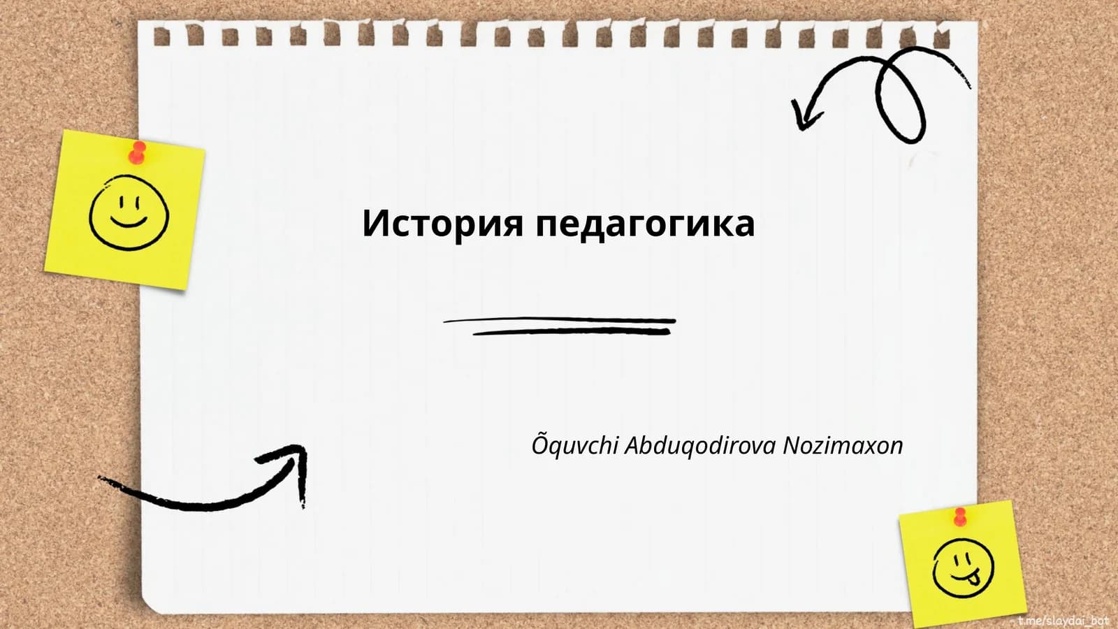 История педагогика