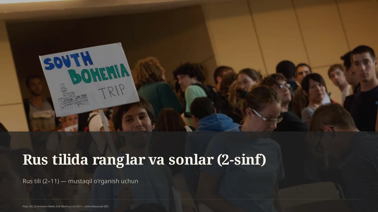 Rus tilida ranglar va sonlar (2-sinf)