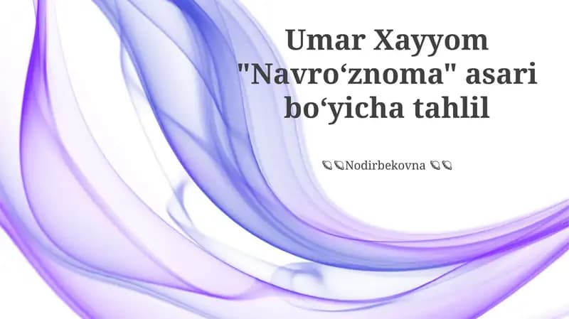 Navro‘znoma tahlil