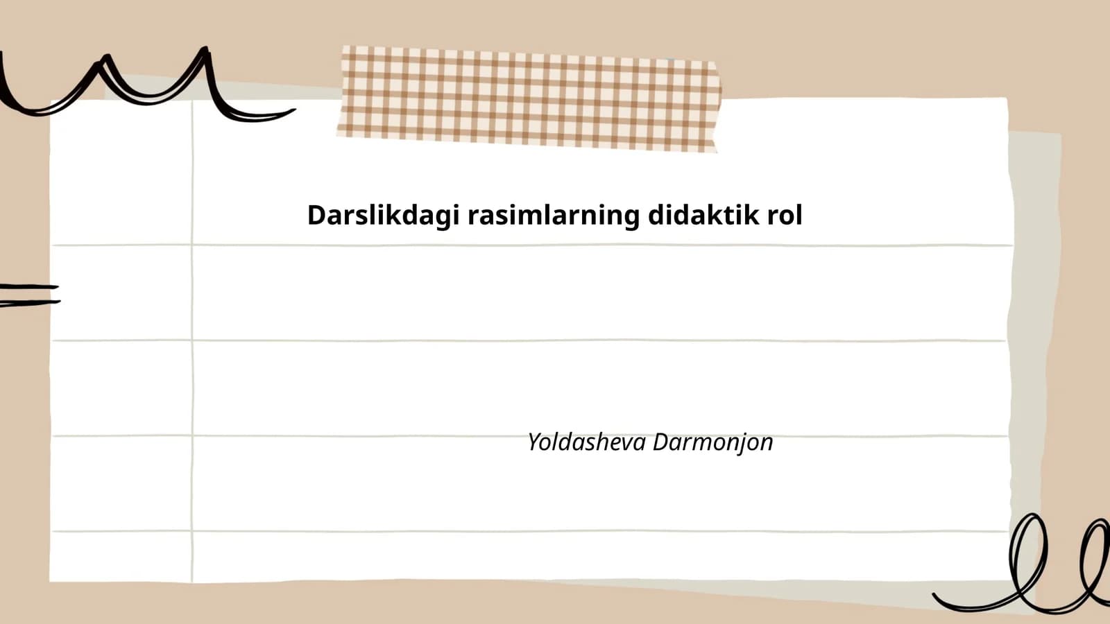 Rasmlarning didaktik roli