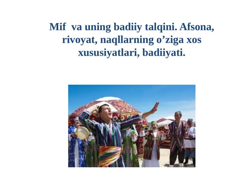 Mif vauning badiiy talqini