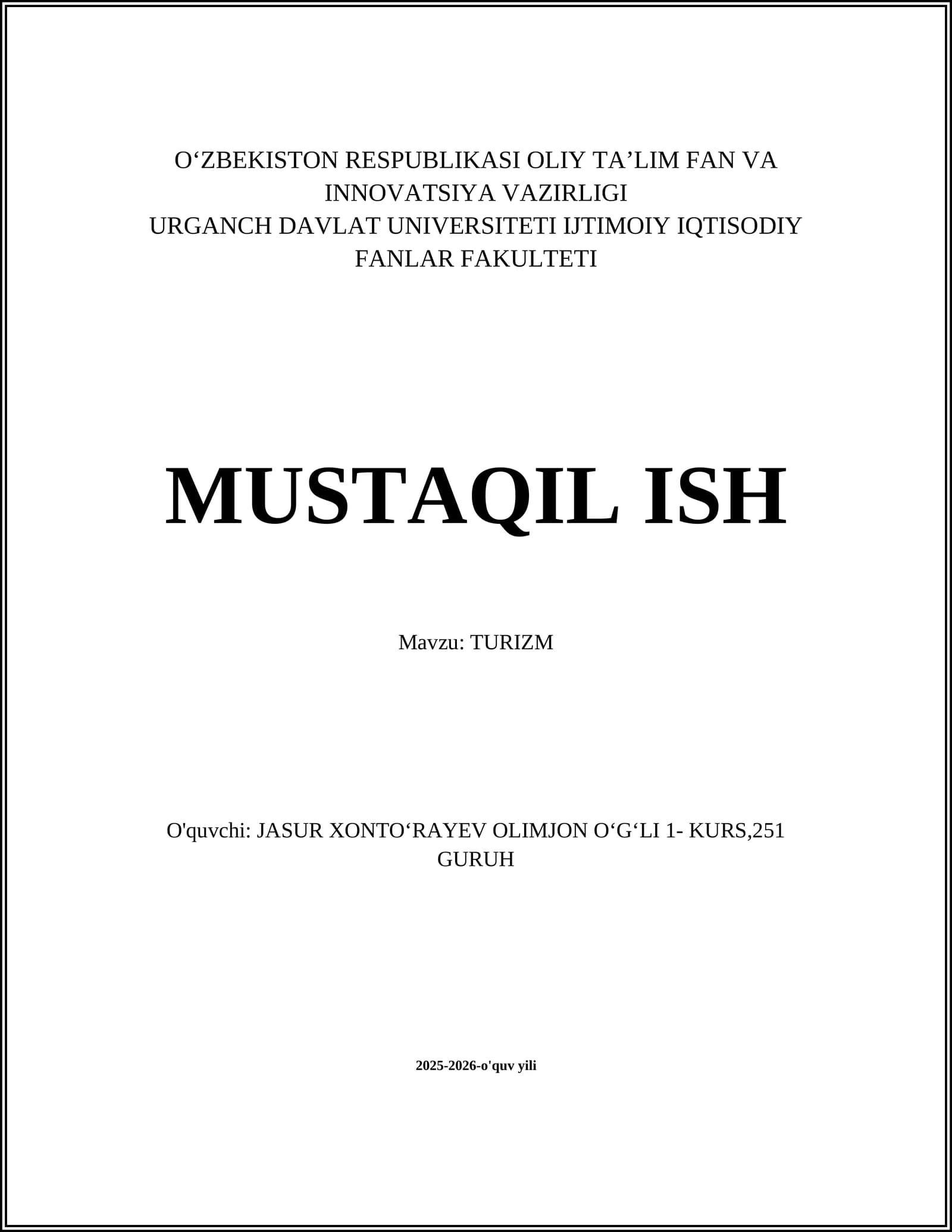 TURIZM
