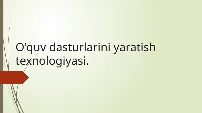 Pedagogik dasturiy vositalar