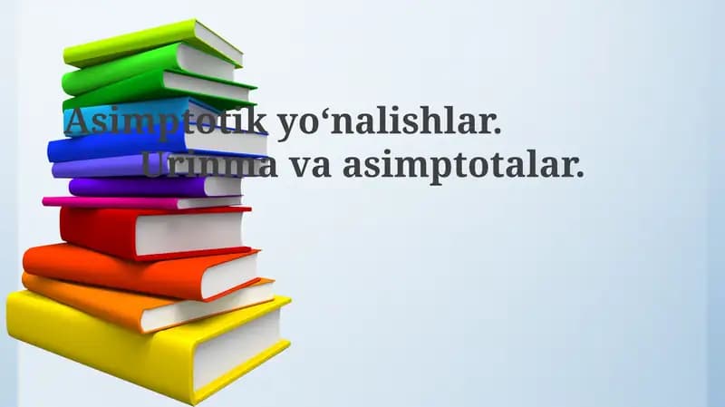 Asimptotik yo'nalishlar
