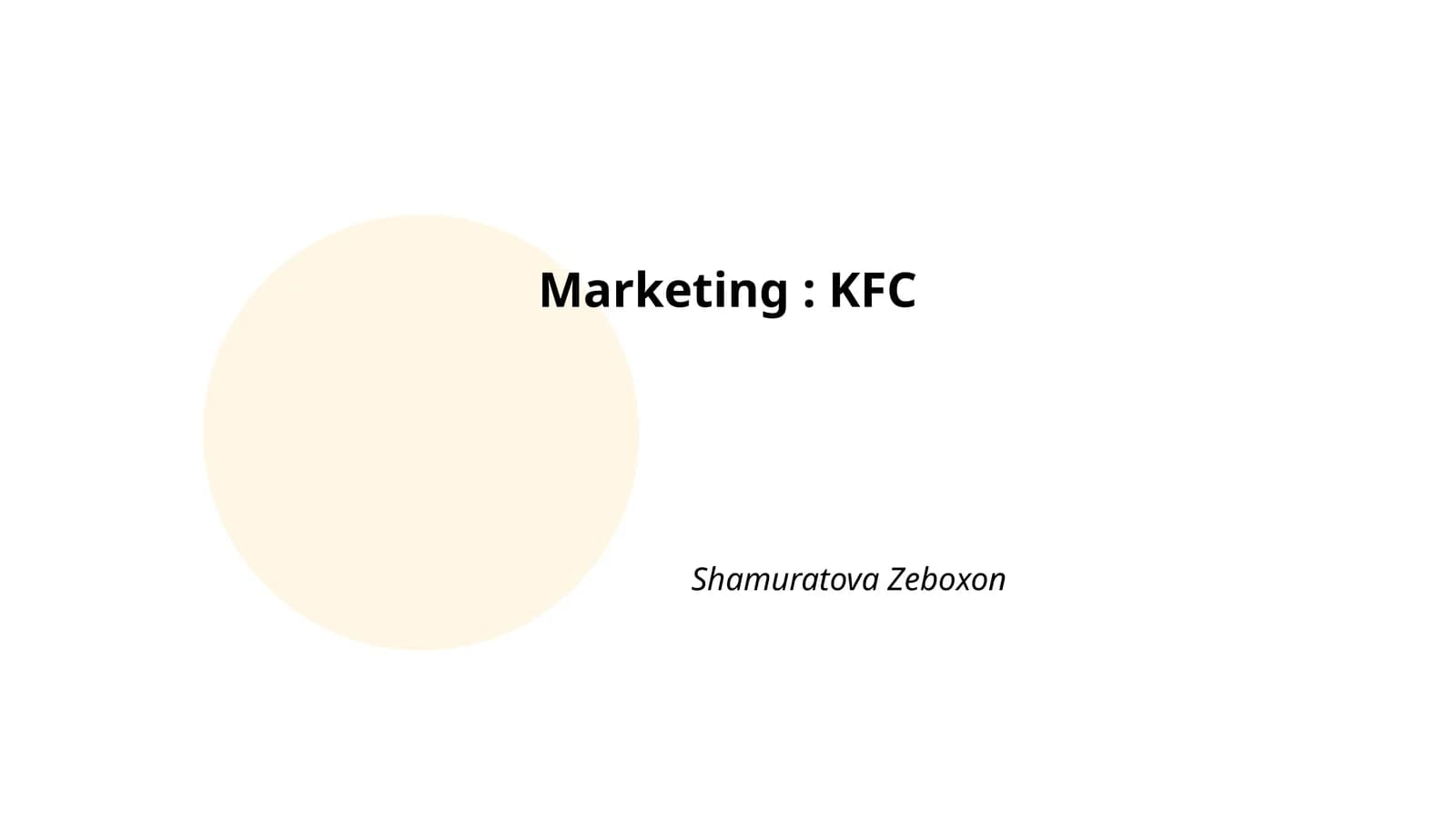 KFC Marketing Strategy