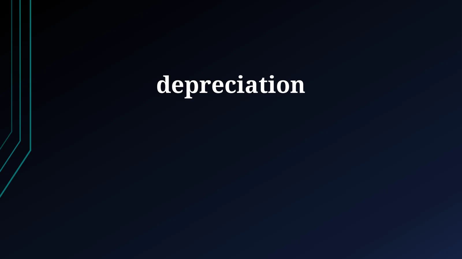 Depreciation's Impact