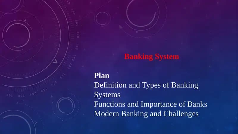 Banking System