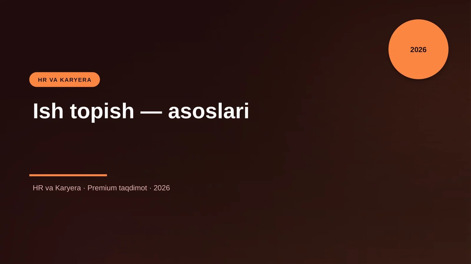 Ish topish — asoslari