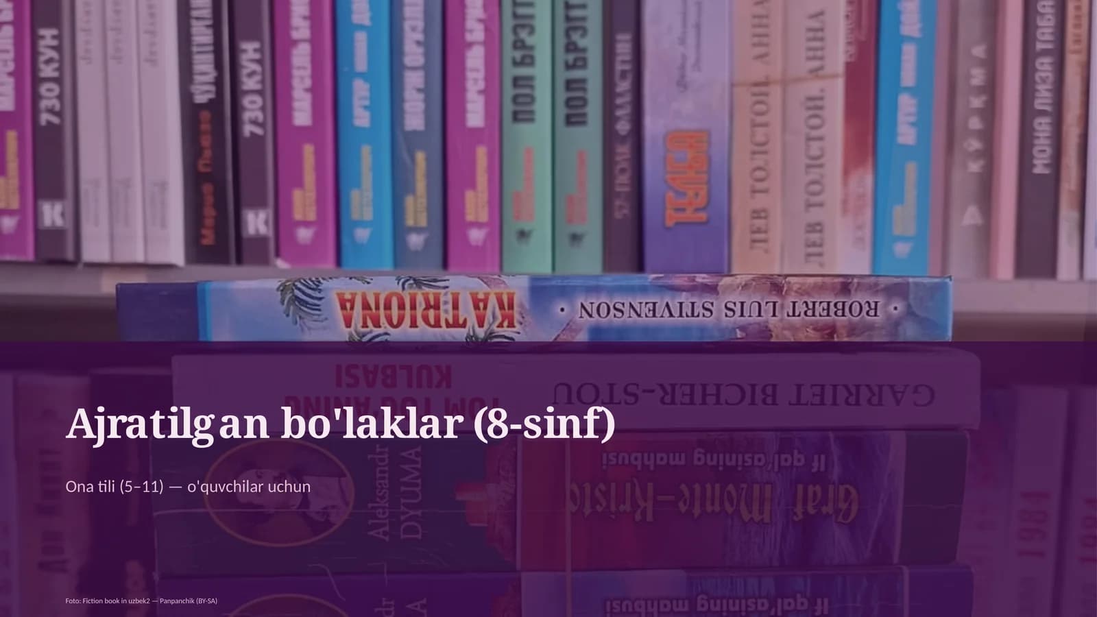 Ajratilgan bo'laklar (8-sinf)