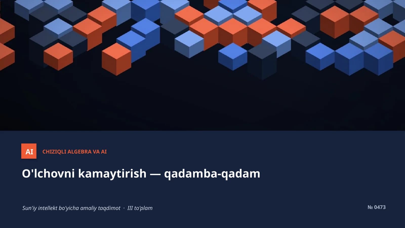 O'lchovni kamaytirish