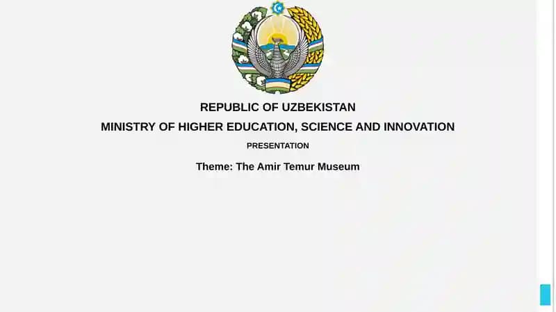 The AmirTemurMuseum