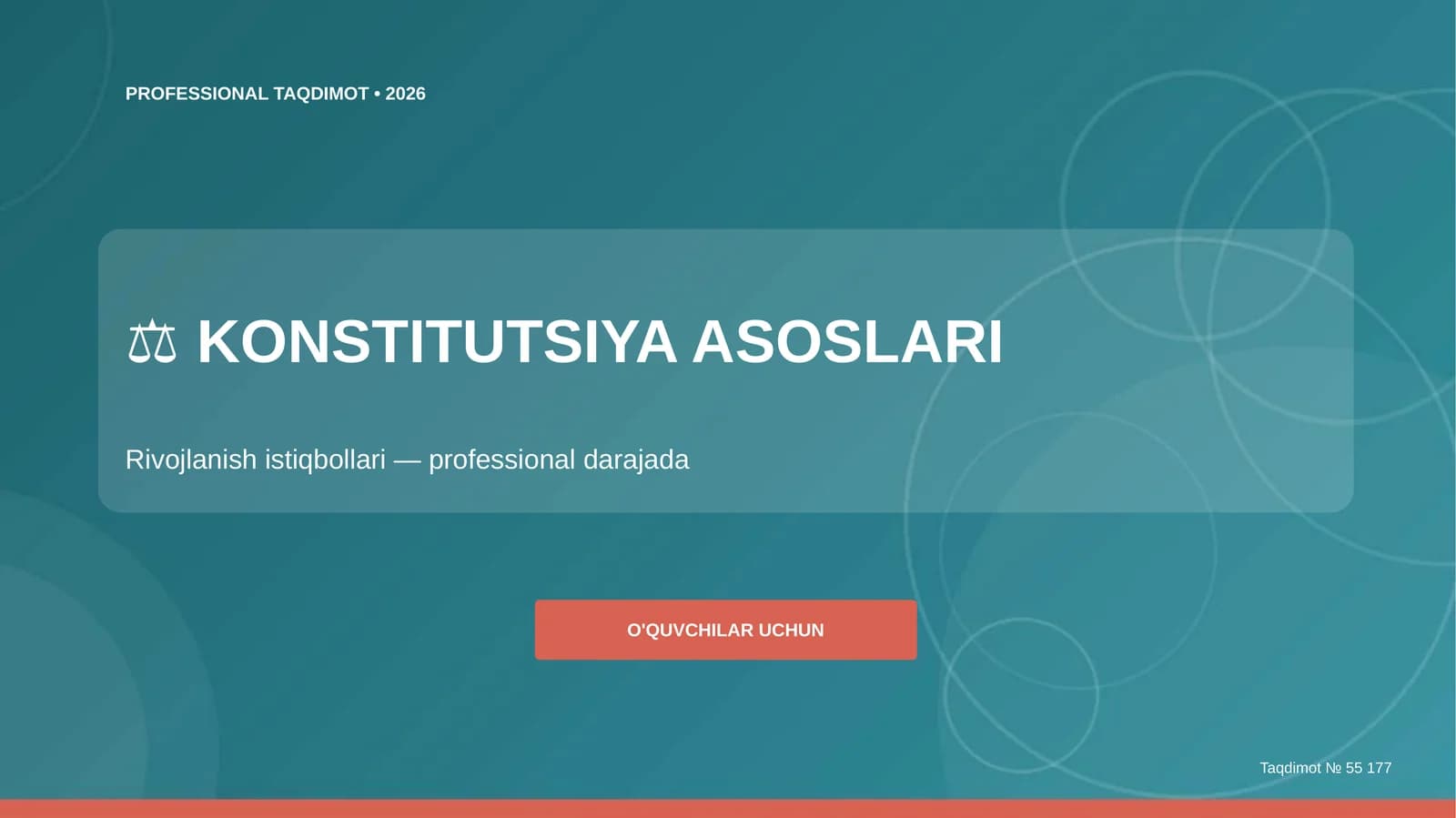 KONSTITUTSIYA ASOSLARI