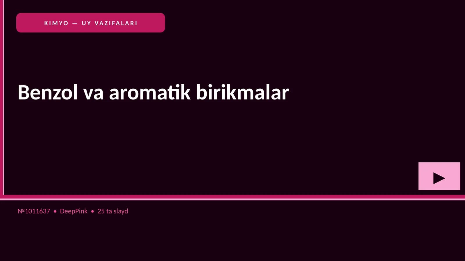 Benzol va aromatik birikmalar