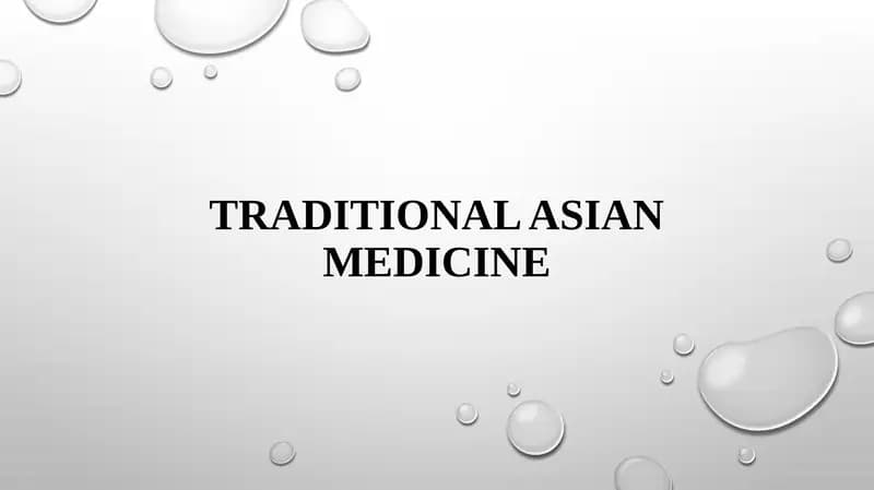 Traditional Asian Medicine