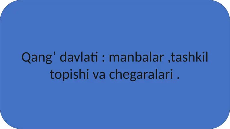 Qang’ davlati