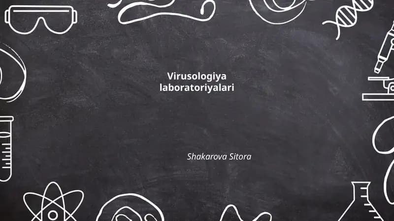 Virusologiya laboratoriyalari