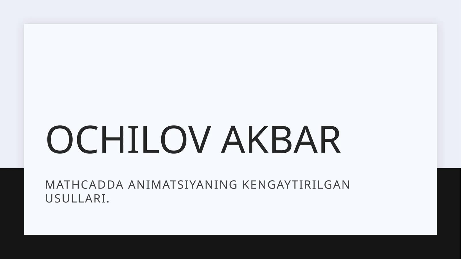 Matematika animatsiyasi