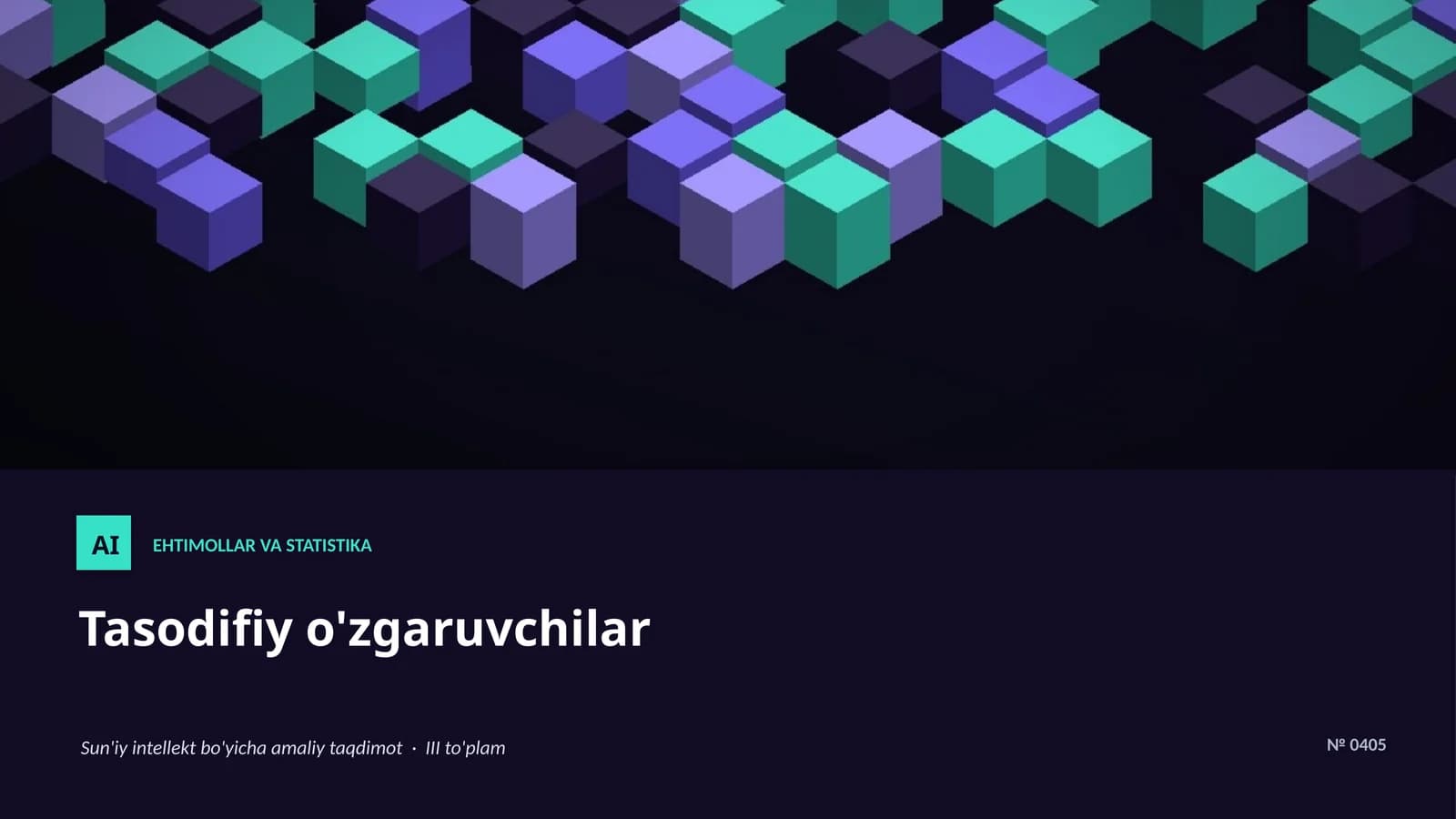 EHTIMOLLAR VA STATISTIKA