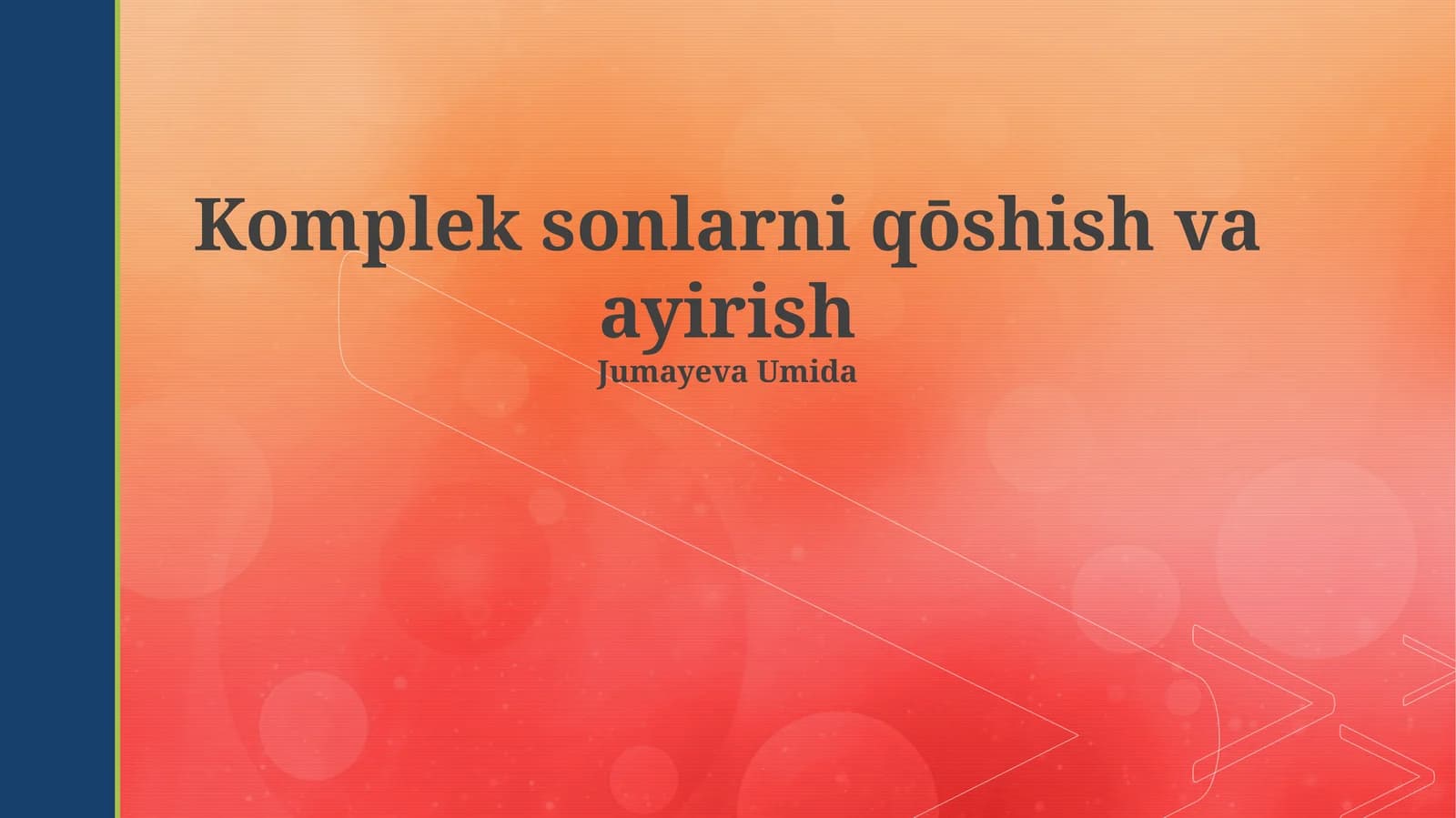 Komplek sonlar