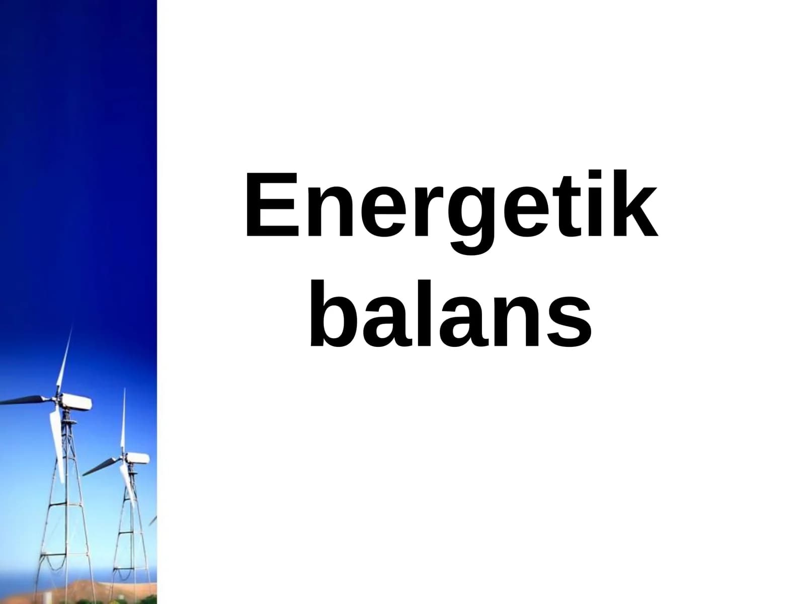 Energetik balans