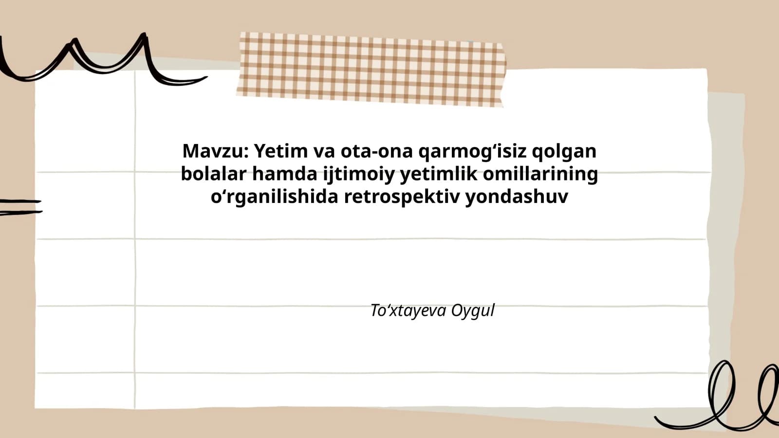 Retrospektiv Yondashuv