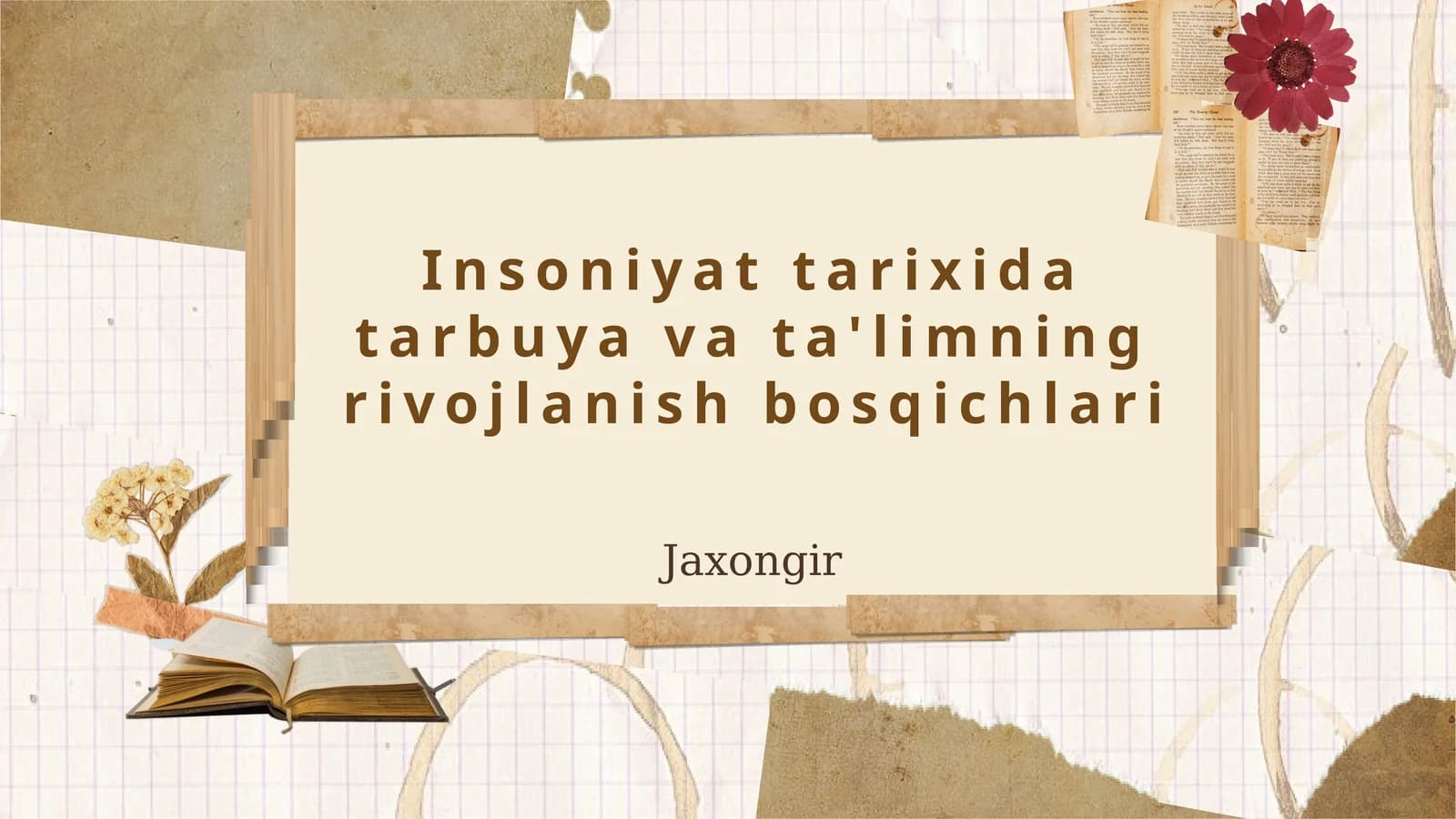 Qadimgi dunyoda tarbiya va ta'lim