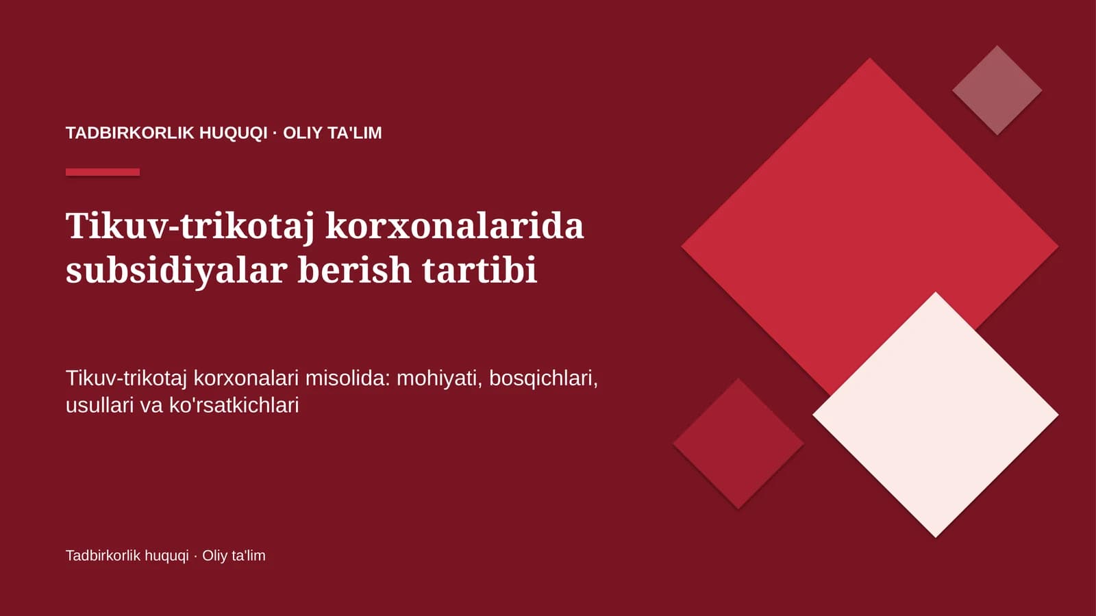 tikuv trikotaj korxonalarida subsidiyalar berish tartibi 1593