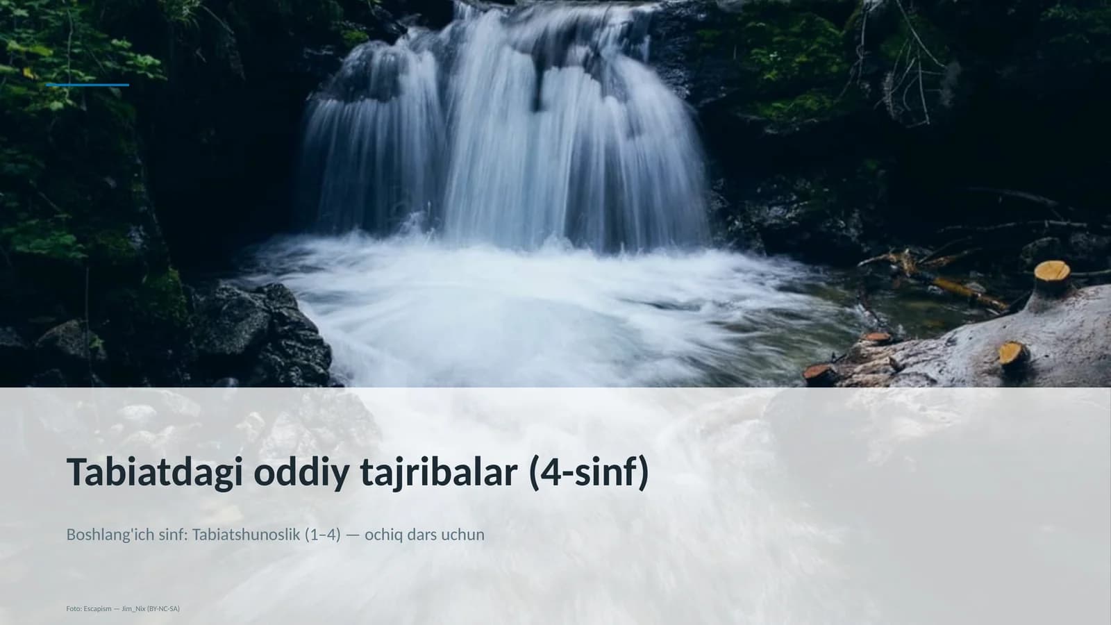 Tabiatdagi oddiy tajribalar (4-sinf)