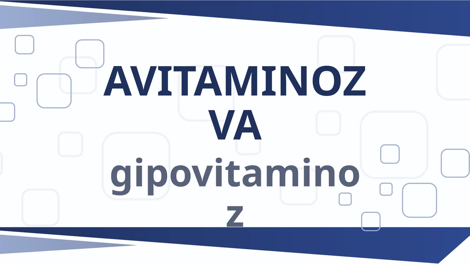 Vitaminlar
