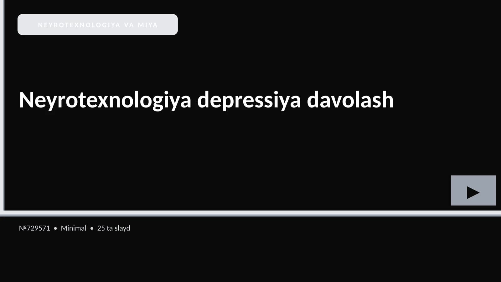NEYROTEXNOLOGIYA VA MIYA