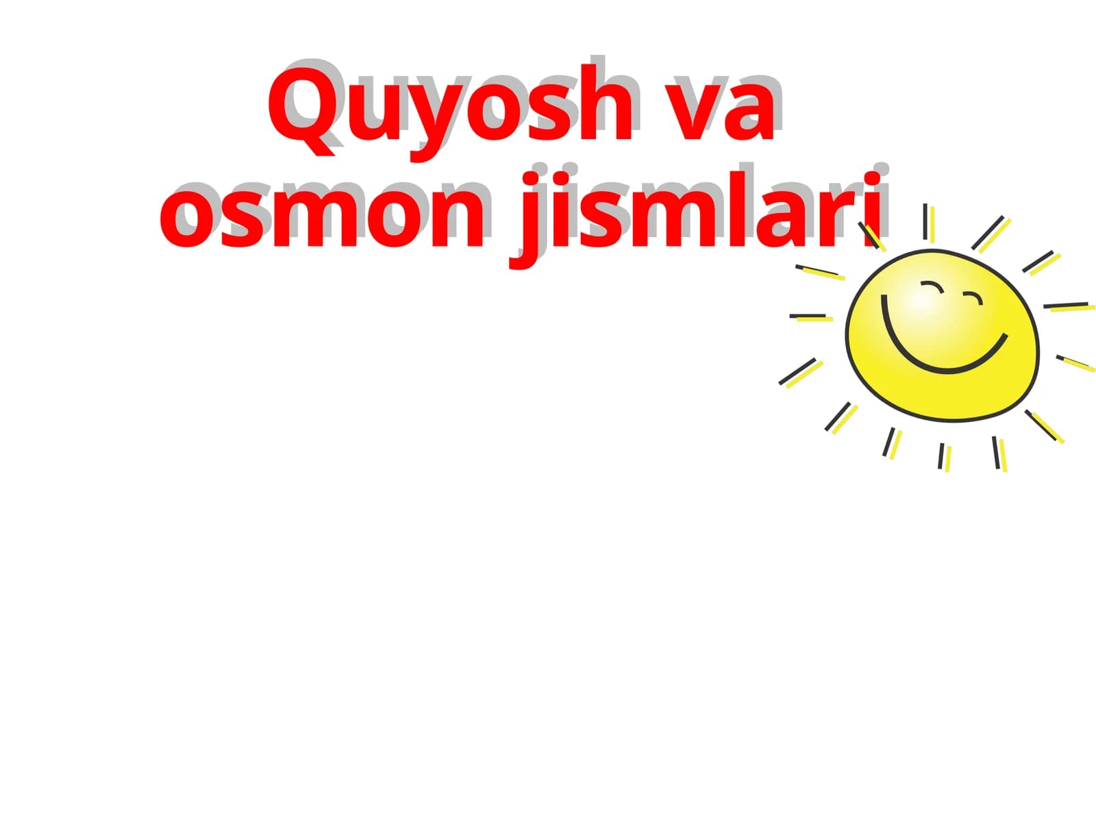 Quyosh va osmon jismlari
