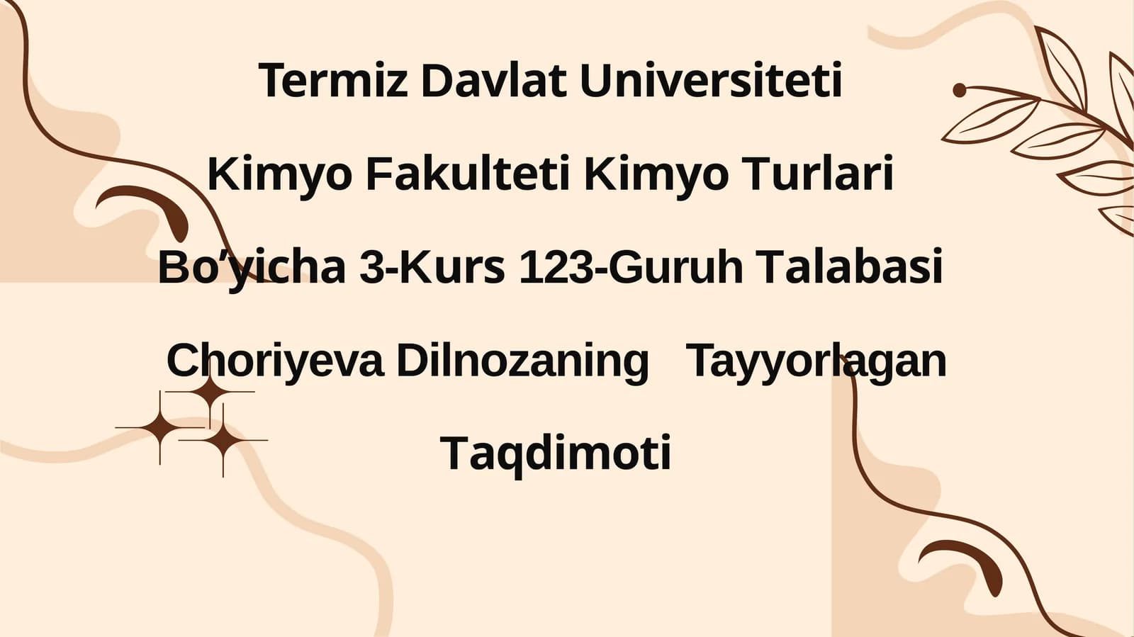 Yuqori molekulyar birikmalarning sinflanishi va nomlanilishi