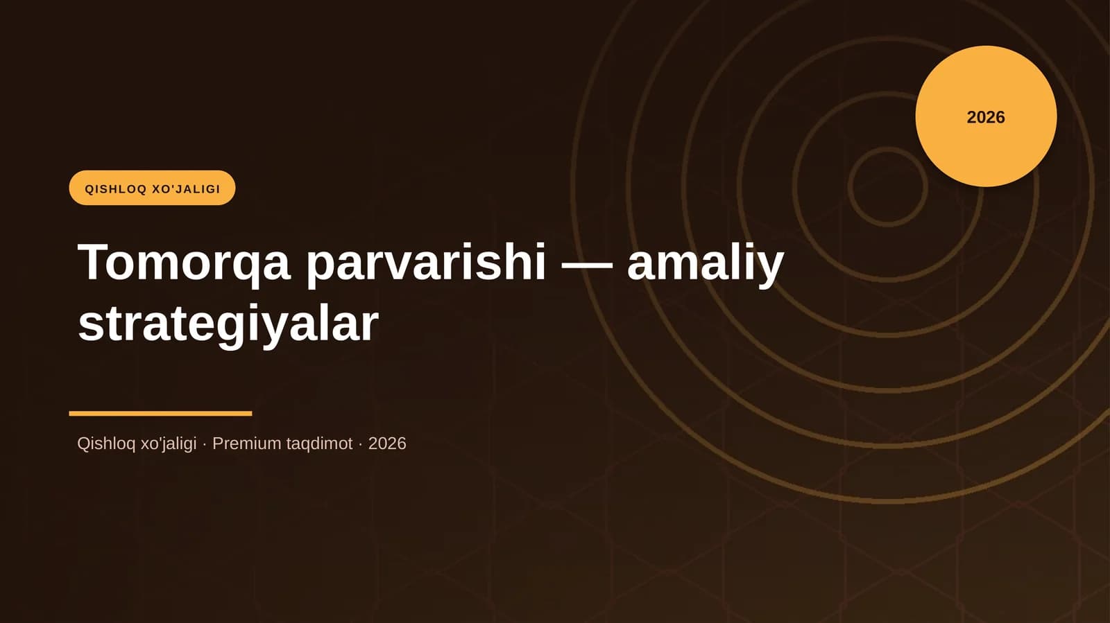 Tomorqa parvarishi — amaliy strategiyalar