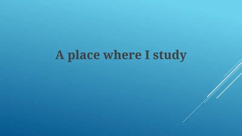 Study Environment Optimization