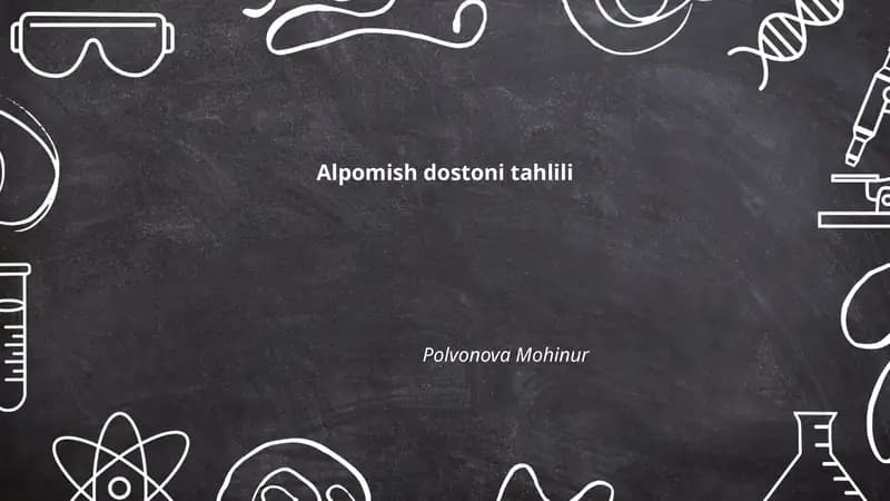 Alpomish dostoni tahlili