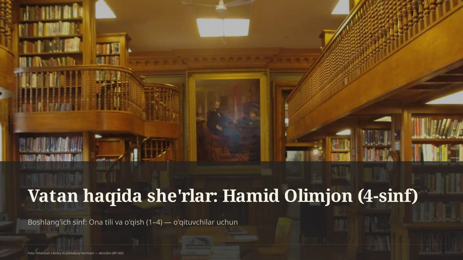 Vatan haqida she'rlar: Hamid Olimjon (4-sinf)