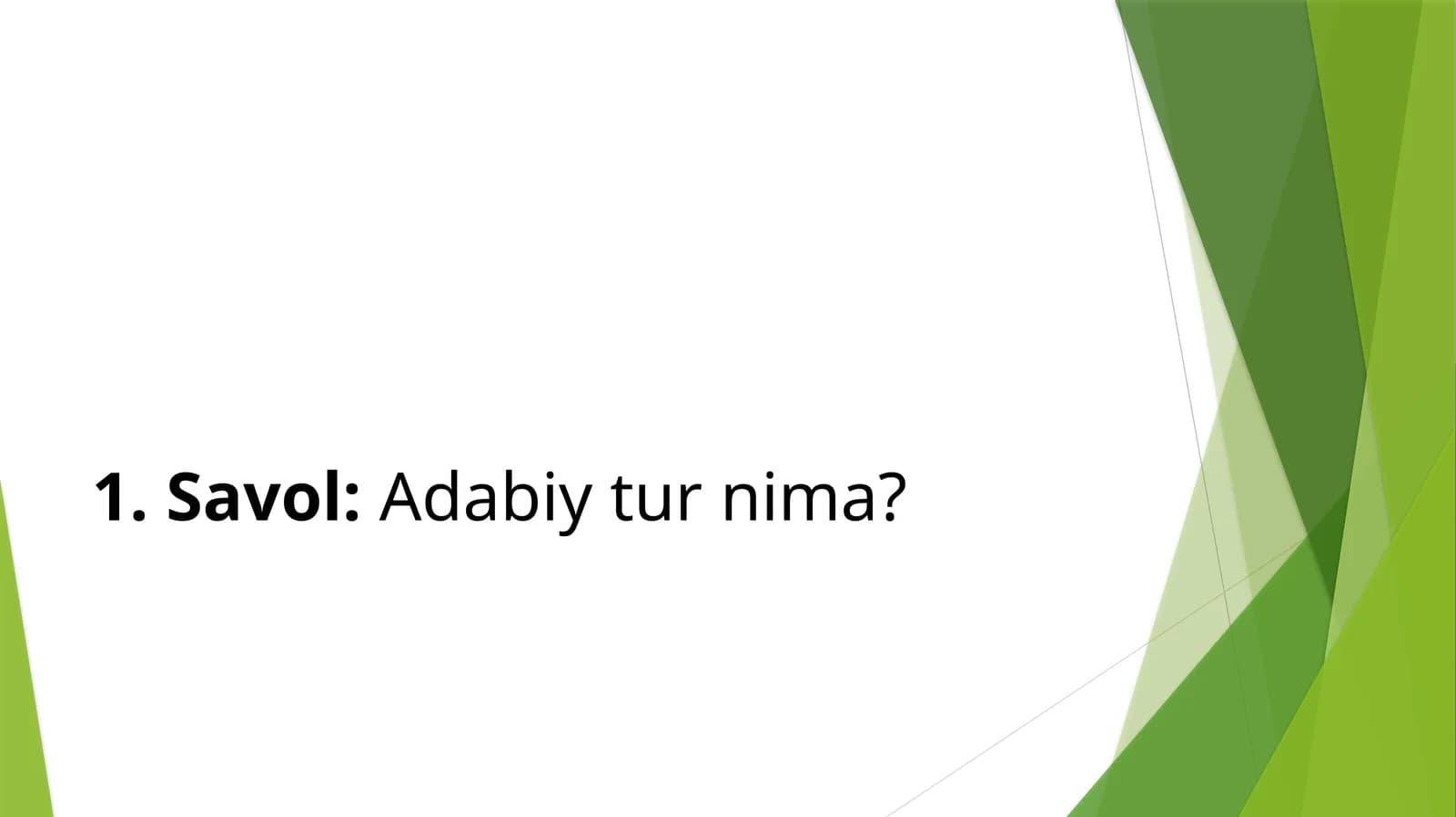 Adabiy turlari
