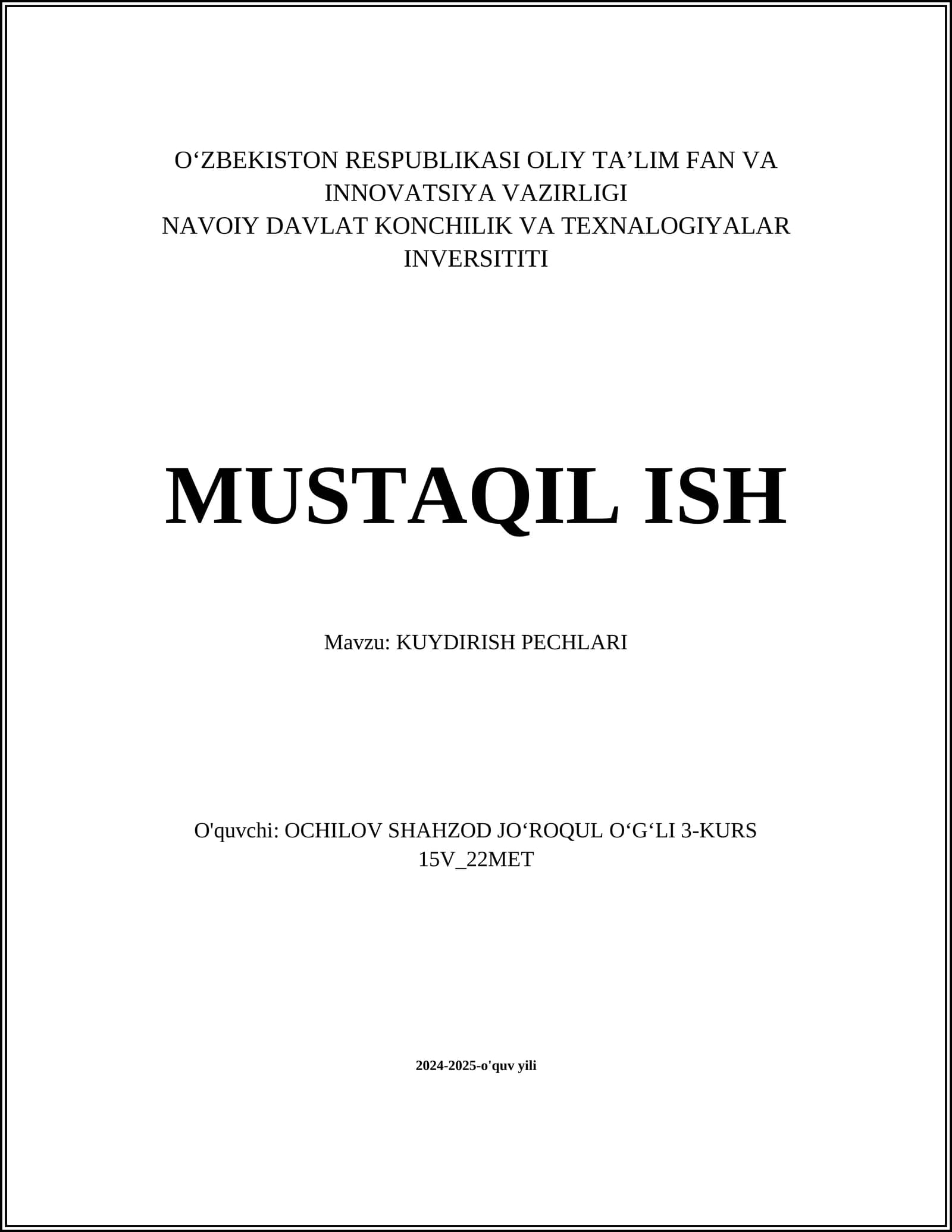 KUYDIRISH PECHLARI