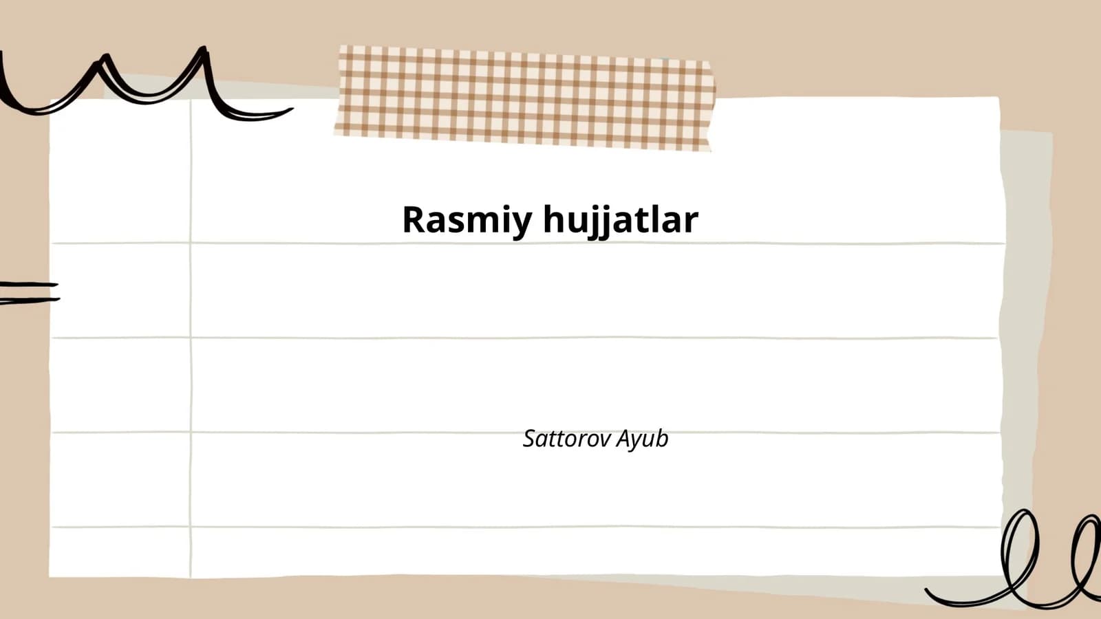 Rasmiy hujjatlar