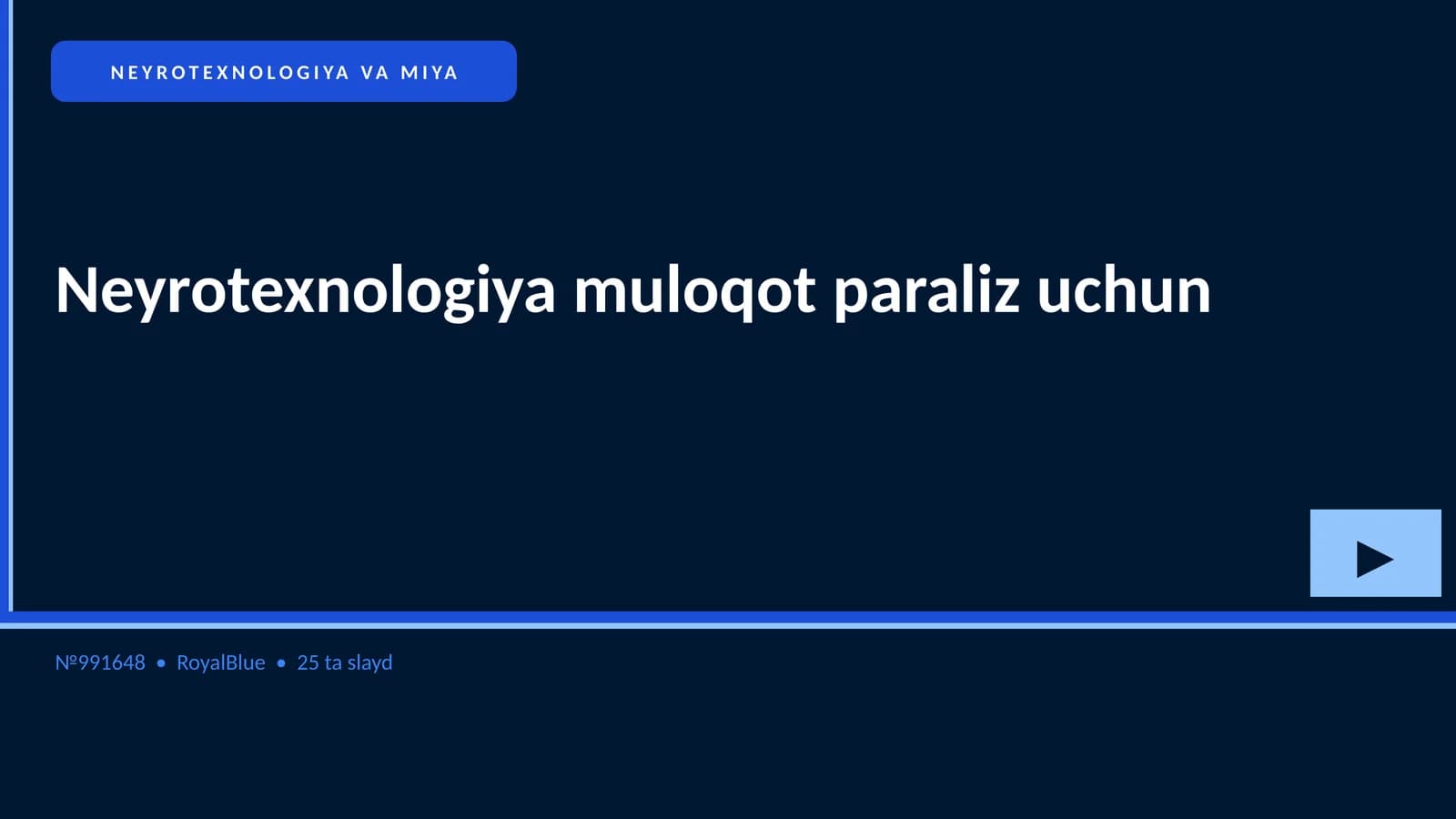 Neyrotexnologiya VA MIYA