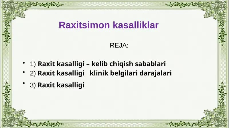 Raxit kasalligi