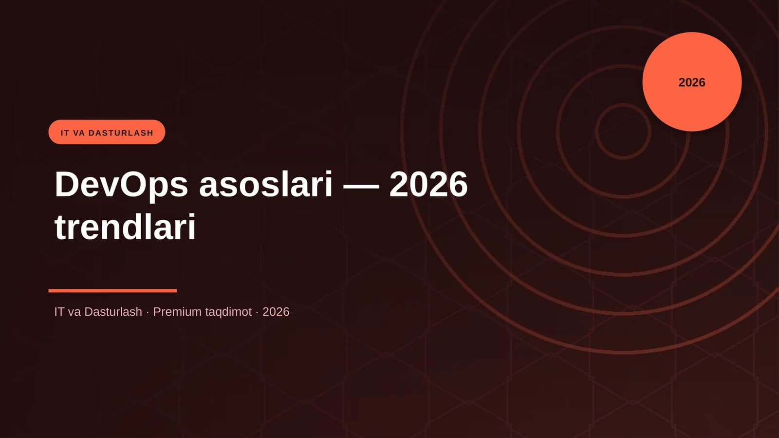 DevOps asoslari — 2026 trendlari