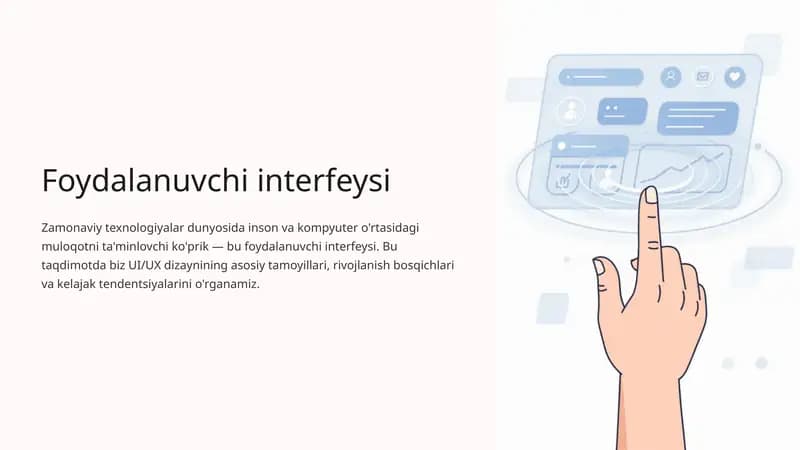 Foydalanuvchi interfeysi 1